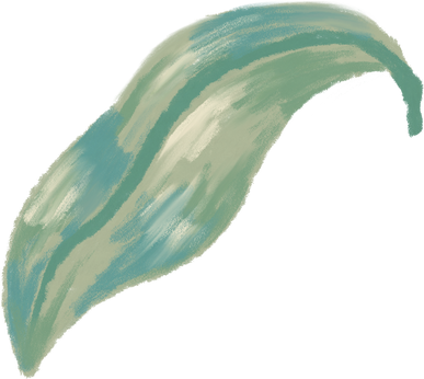 Green Leaf Pastel Smudge